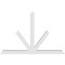 Ekena Millwork Saratoga Architectural Grade PVC Gable Bracket, 108"W x 72"H x 6"D x 6"F, 16/12 Pitch GBP108X72X0606SAR00 - alternate 3